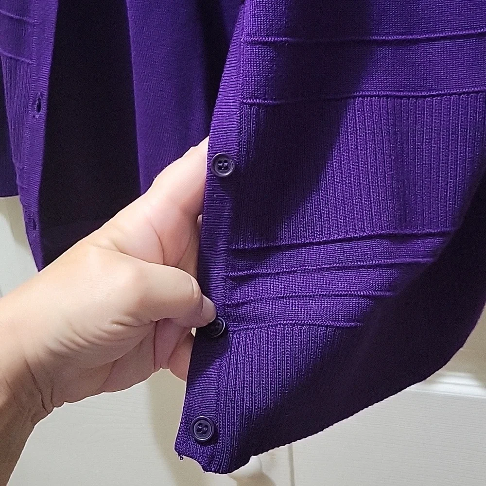 Cable & Gauge purple sweater set. - Picture 5 of 5